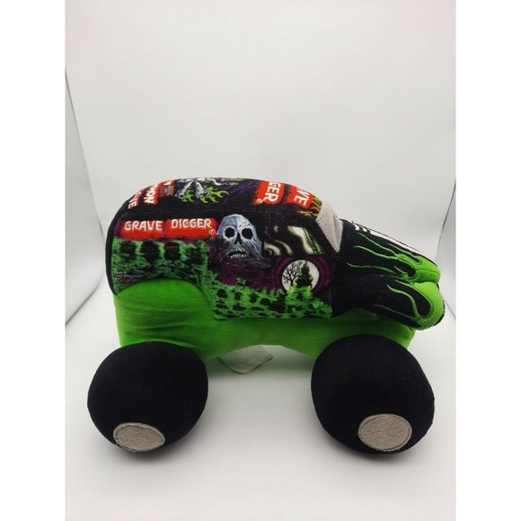Monster Jam Grave Digger Plush Truck 14" Soft Stuffed Pillow Toy 2012 - Picture 1 of 9